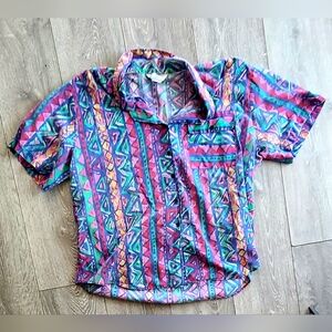 Vintage 80s/90s Button Up T-Shirt